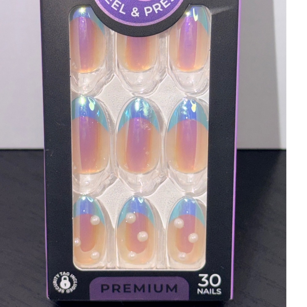 imPRESS Best Life Premium Press-On Nails Medium Oval Iridescent Pearl IME11 30ct
